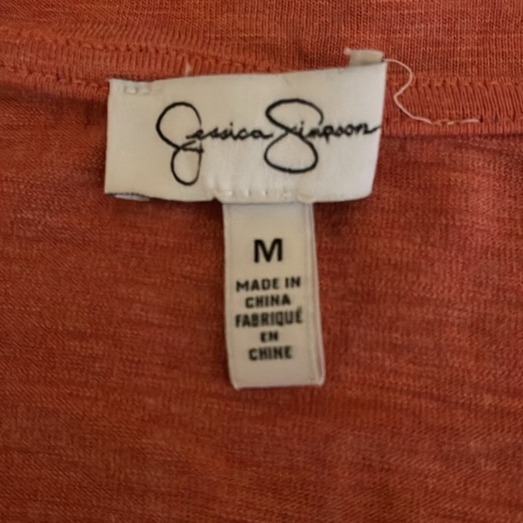 JESSICA SIMPSON RUST TEE SHIRT - Picture 3 of 4